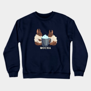 mocha bunnies Crewneck Sweatshirt